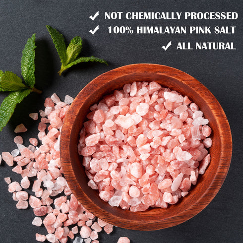 Pink Salt Coarse, Glass Jar with Cork - 1.1 lbs | HIMALAYAN CHEF